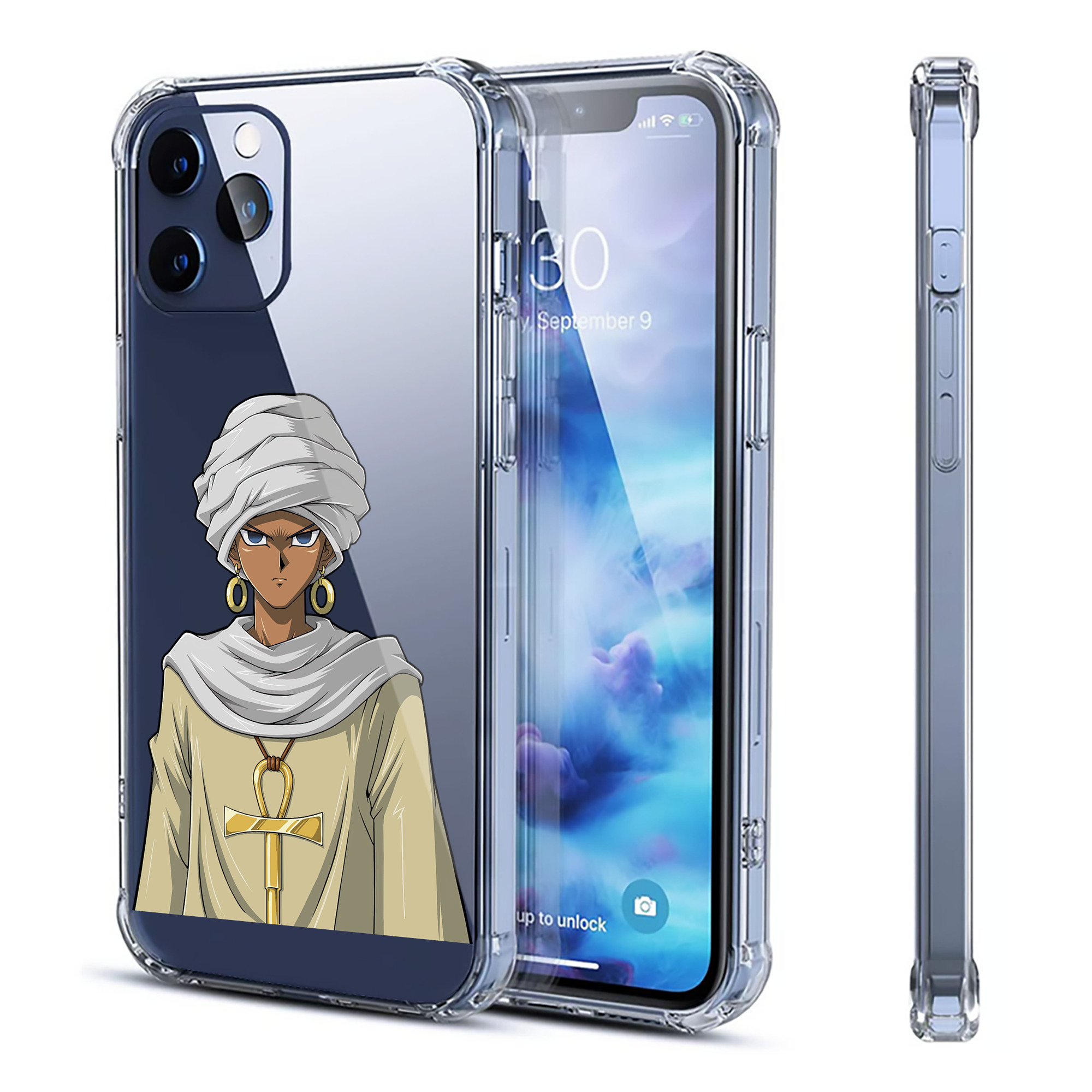 （画像用） 遊☆戯☆王 Yu-Gi-Oh! 【iPhone 12シリーズ対応】透明スマホケース（クリアソフトケース）